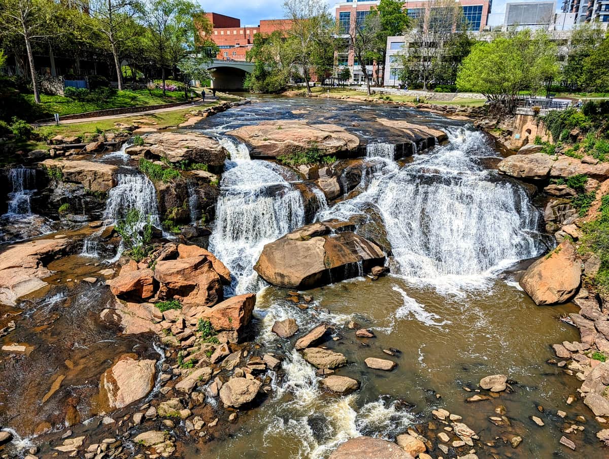 Greenville skyline and cityscape